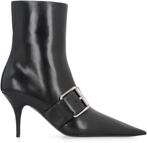 Knife 80 Leather ankle boots-1